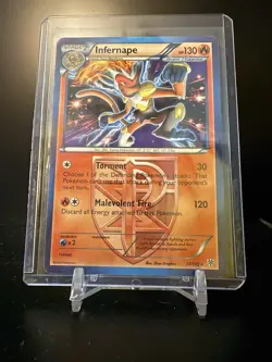 923142 - Pokemon Black & White Team Plasma Storm Infernape Rare LP #17/135 - Image 1
