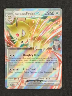 Pokemon - Team Rockets Persian 218 Promo - Destined Rivals Tin - Holo Foil - Image 1