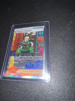 Lt. Surge's Bargain (Special Illustration Rare) 185/132 - Mega Evolution Pokemon - Image 3