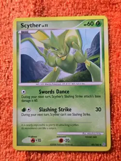 2008 Pokemon Diamond and Pearl Stormfront #49 Scyther, U, NF/H, cd9 - Image 1