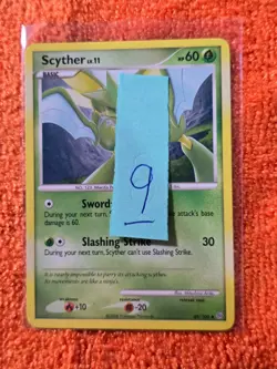 2008 Pokemon Diamond and Pearl Stormfront #49 Scyther, U, NF/H, cd9 - Image 3
