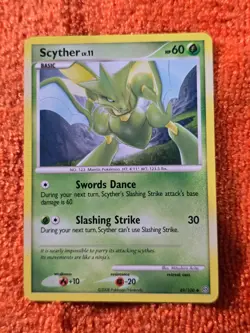 2008 Pokemon Diamond and Pearl Stormfront #49 Scyther, U, NF/H, cd10 - Image 1