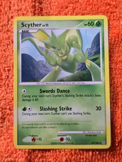 2008 Pokemon Diamond and Pearl Stormfront #49 Scyther, U, NF/H, cd4 - Image 1