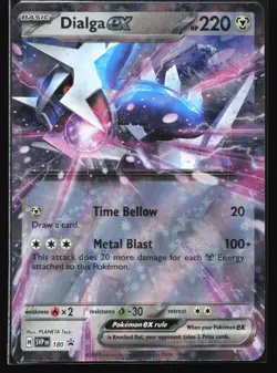 Pokemon Dialga ex SVP 180 Scarlet & Violet Holo Black Star Promo NM - Image 1