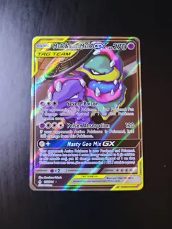Pokemon TCG Muk & Alolan Muk GX 197/214 Full Art Ultra Rare Tag Team Sun & Moon - Image 1