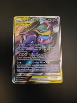 Pokemon TCG Muk & Alolan Muk GX 197/214 Full Art Ultra Rare Tag Team Sun & Moon - Image 2