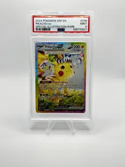 Pokemon TCG: Surging Sparks - Pikachu EX 238/191 PSA 9 - Image 1