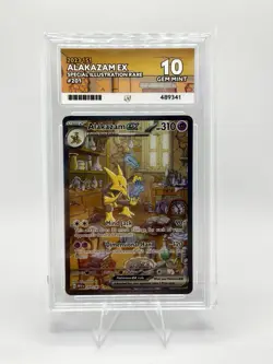 Pokemon TCG Alakazam EX 201/165 151 Sir Ace Gem Mint 10 - Image 1