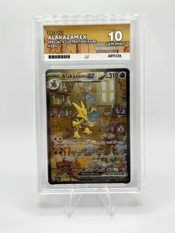 Pokemon TCG Alakazam EX 201/165 151 Sir Ace Gem Mint 10 - Image 1