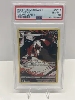 PSA Gem Mint 10 Thievul #GG17 Pokemon Crown Zenith Illustration Rare - Image 1
