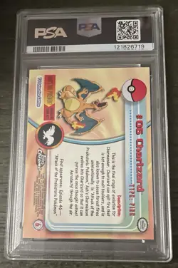 2000 Topps Chrome Pokemon TV Series 1 #6 Charizard PSA 10 Gem Mint - Image 2