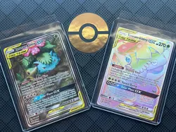 Pokemon TCG Venusaur Snivy Tag Team SET Promo SM299 and Cosmic Eclipse 249/236 - Image 1