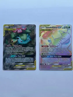 Pokemon TCG Venusaur Snivy Tag Team SET Promo SM299 and Cosmic Eclipse 249/236 - Image 2