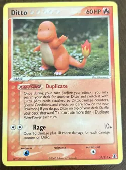Ditto (Charmander) 37/113 EX Delta Species Non Holo Pokemon TCG 2005 HP/DMG - Image 1