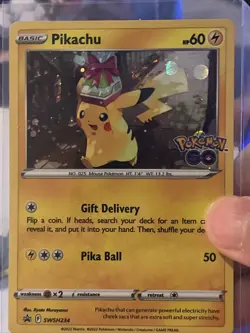 Pokemon TCG Pikachu SWSH Black Star Promos SWSH234 Holo Promo Swirl NM - D - Image 2