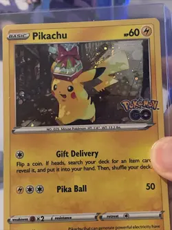 Pokemon TCG Pikachu SWSH Black Star Promos SWSH234 Holo Promo Swirl NM - D - Image 3