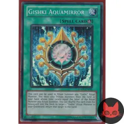 Yugioh Gishki Aquamirror HA05-EN055 Super Rare LP - Image 1