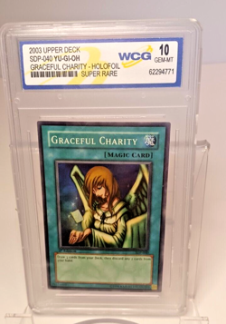 SDP-040 Super Rare 2003 Upper Deck Yu-Gi-Oh Graceful Charity HOLO Graded Mint 10 - Image 1