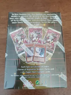 yugioh STORM OF RAGNAROK SPECIAL EDITION MINI BOX New Factory Sealed - Image 2
