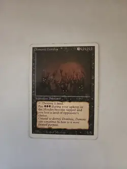 1x Each Demonic Hordes Revised HEAVILY PLD Black Rare Reserved List MAGIC CARD - Image 1