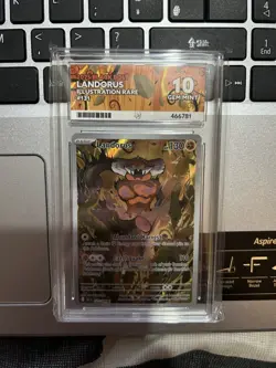 Landorus 131/086 Black Bolt Illustration Rare Pokemon Card ACE Gem Mint 10 - Image 1