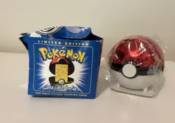 1998 Burger King Pokemon Togepi 23K Gold Plated Trading Card Blue Box Poke Ball! - Image 1