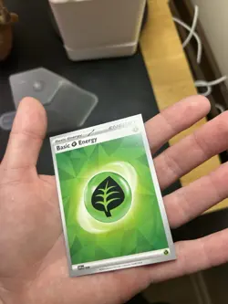 RARE miscut Leaf Energy Pokemon Card. All 4 Corners Are pointy! - Image 3