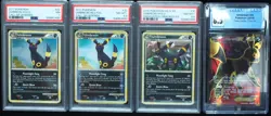 Umbreon 119/124, 10/90, & 22/95 Graded Lot PSA 7, PSA 8.5 & CGC 8.5 Pokemon Card - Image 1