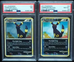 Umbreon 119/124, 10/90, & 22/95 Graded Lot PSA 7, PSA 8.5 & CGC 8.5 Pokemon Card - Image 3