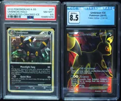 Umbreon 119/124, 10/90, & 22/95 Graded Lot PSA 7, PSA 8.5 & CGC 8.5 Pokemon Card - Image 4