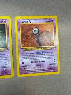 Neo Destiny Unown Character TCG Pokemon Card Lot 58/105 86/105 87/105 - Image 4