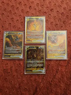 Pokemon ARCEUS GIRATINA PALKIA AND DIALGA SECRET V STAR GOLD CARDS COLLECTION - Image 1