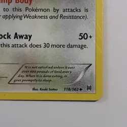 Pokemon TCG Snorlax 118/162 XY Breakthrough Regular Uncommon Card - Image 5