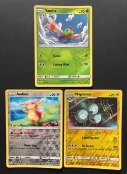 9 X Unified Minds SM REVERSE HOLO Pokemon Cards Bundle Magneton 59/236 Audino - Image 2