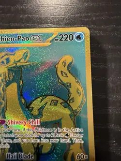 Pokemon Card Chien-Pao ex 242/091 Hyper Rare Paldean Fates Near Mint - Image 4