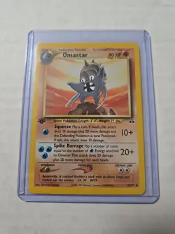 Omastar 43/75 1st Edition Neo Discovery Vintage Pokemon Card - Image 1