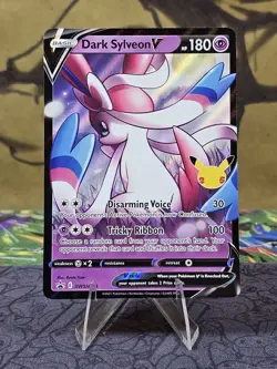 Pokemon TCG Dark Sylveon v SWSH134 Celebrations Promo Holo Card LP/NM - Image 1