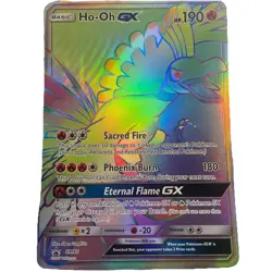 Pokemon Card Promo BlackStar EN SM80 ho-oh Jumbo 2017 NM - Image 1
