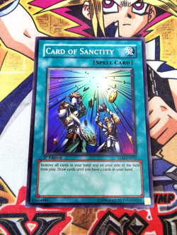 Card of Sanctity tlm-en037 1st Edition (VLP) Super Rare Yu-Gi-Oh! - Image 1
