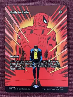 Path to Exile #4 FULL ART NM/M MTG Spiderman Magic Card Marvel - Image 1