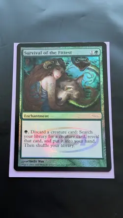 Survival of the Fittest OOP Lightly Played MTG RARE Holo Card 4/10 - Image 1