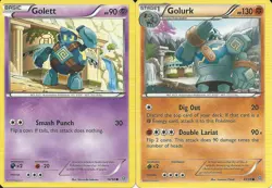 Pokemon Cards: Golurk 41/98 & Golett 34/98 Ancient Origins Evolution! NM - Image 1