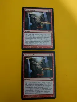 Fiery Gambit x2 Sorcery rare MTG Card. Mirrodin. - Image 1