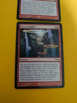 Fiery Gambit x2 Sorcery rare MTG Card. Mirrodin. - Image 2