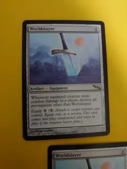 Wolrdslayer x2 rare artifact equipment MTG 2 Card. Mirrodin. - Image 3