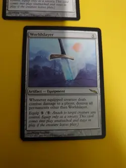 Wolrdslayer x2 rare artifact equipment MTG 2 Card. Mirrodin. - Image 5