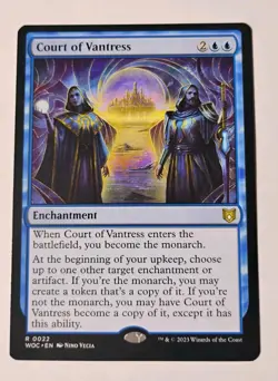 Court of Vantress MTG, Wilds of Eldraine Commander (WOC), Rare Enchantment, LP - Image 1