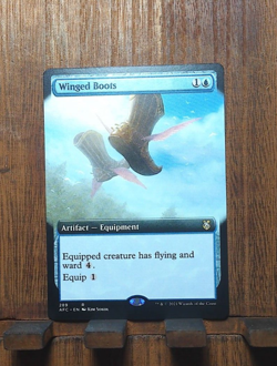 MTG Winged Boots (Extended Art) Commander: Adventures in the Forgotten Realms NM - Image 2