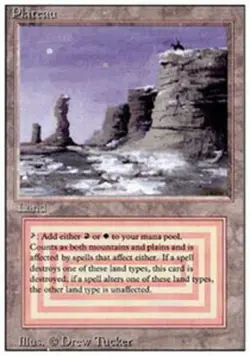 MTG Plateau, Light Play, English Revised Edition - Image 1