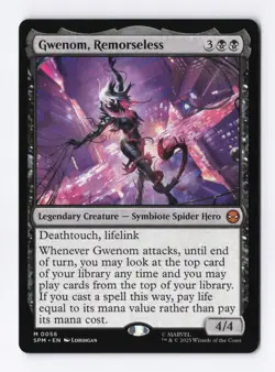 Gwenom, Remorseless 0056 (M) MTG Marvel's Spider-Man (SPM) - Image 1
